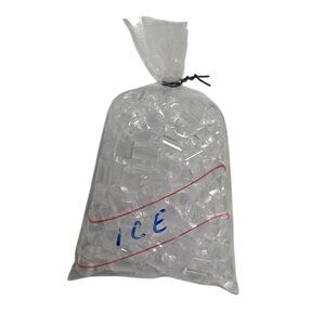 Miniature Bag of Ice Cubes Prop Crafting Model Display Dollhouse